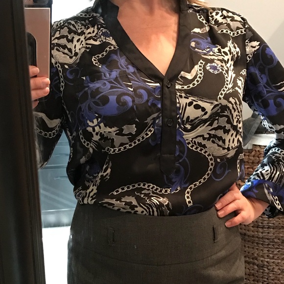 AB Studio Long-sleeve Blouse - Picture 3 of 7